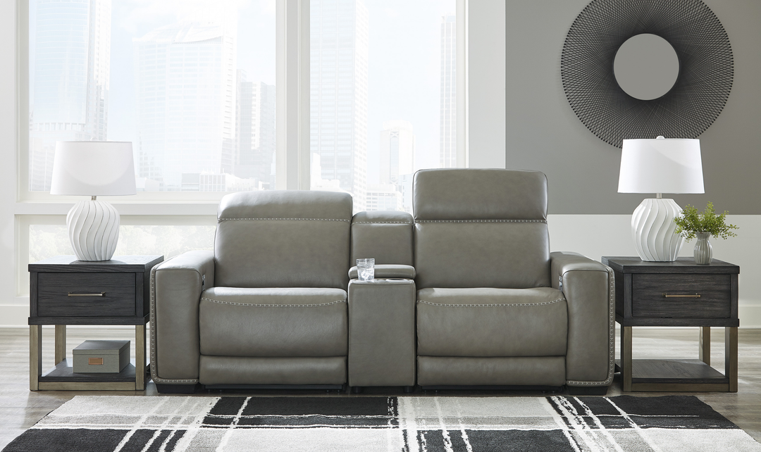 Modern Heritage Correze Leather Power Reclining Living Room Set
