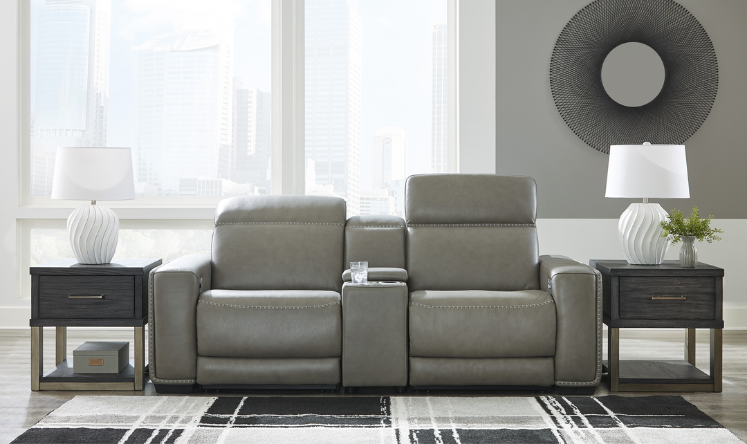Modern Heritage Correze Leather Power Reclining Living Room Set