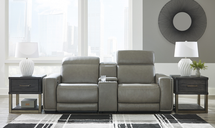 Modern Heritage Correze Leather Power Reclining Living Room Set