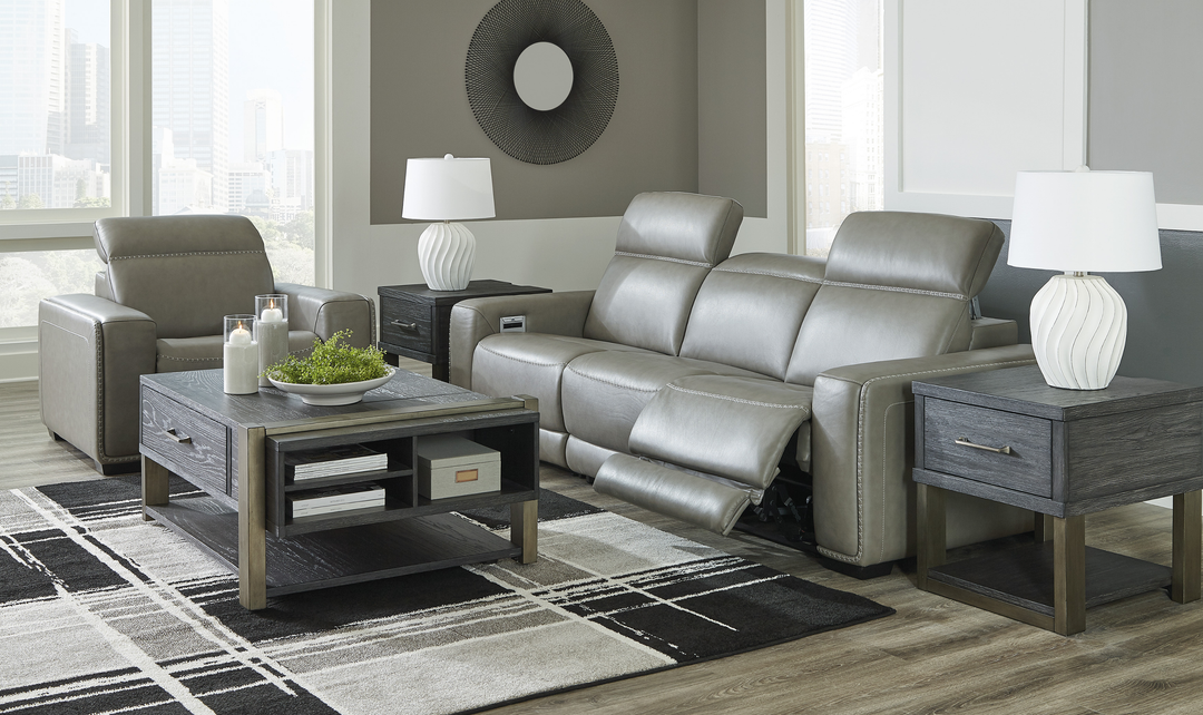Modern Heritage Correze Leather Power Reclining Living Room Set