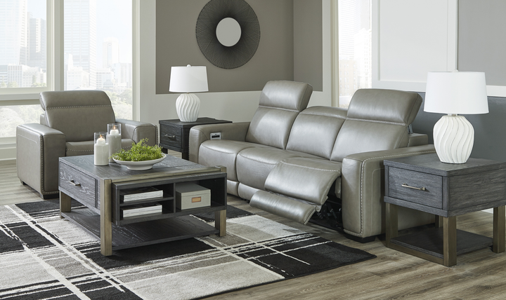 Modern Heritage Correze Leather Power Reclining Living Room Set
