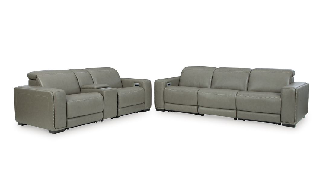 Modern Heritage Correze Leather Power Reclining Living Room Set