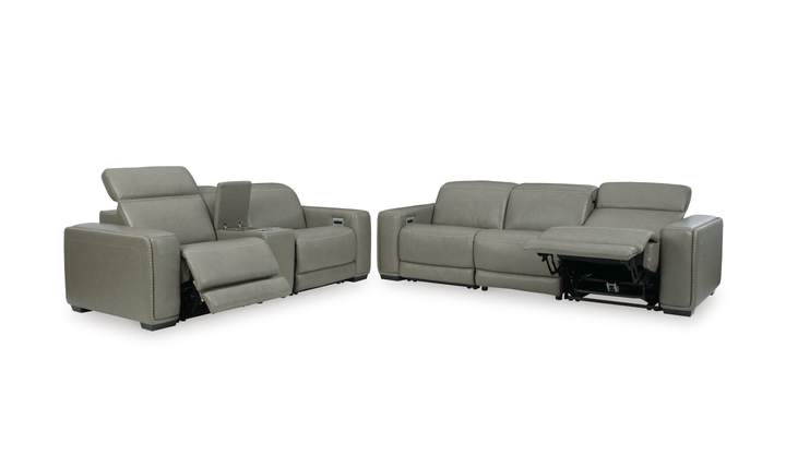 Modern Heritage Correze Leather Power Reclining Living Room Set