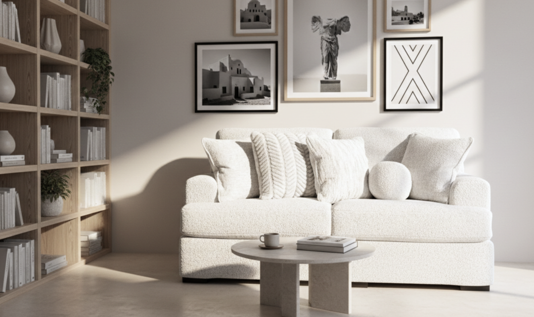 Modern Heritage Cuddle Plush 2-Piece Fabric Sectional Loveseat