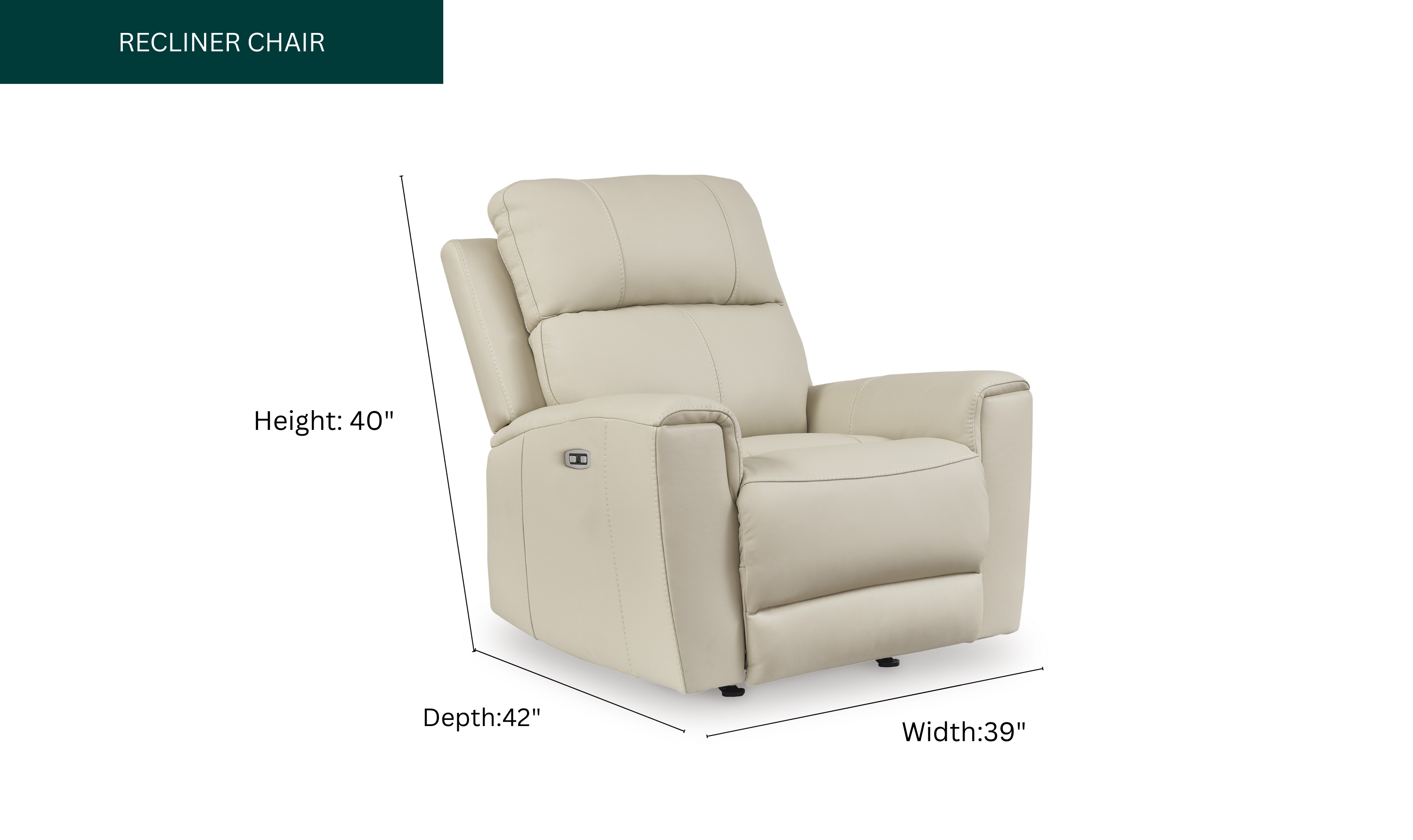Modern Heritage Dahlmoore Power Rocker Recliner Chair-Jennifer Furniture
