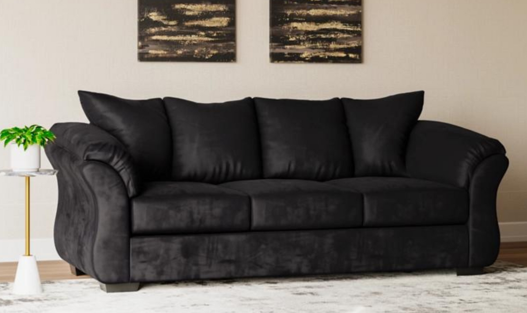Modern Heritage Darcy 3-Seater Fabric Sofa with Pillow Arms