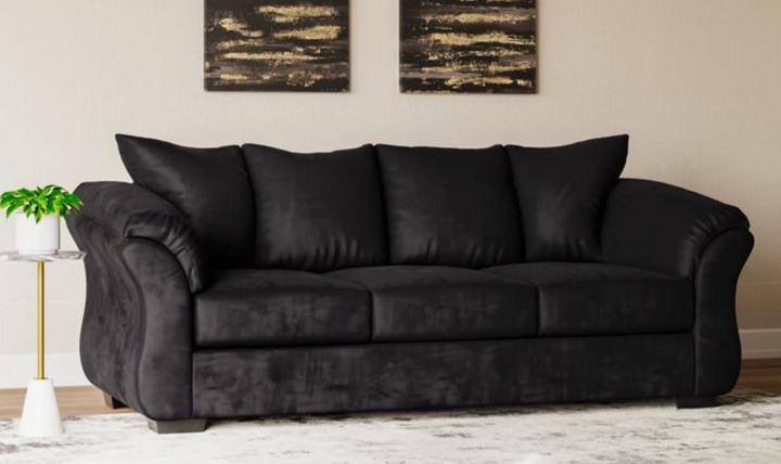 Modern Heritage Darcy 3-Seater Fabric Sofa with Pillow Arms