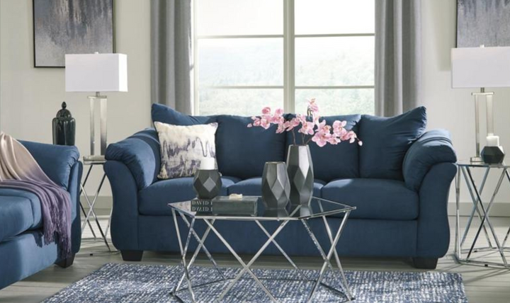 Modern Heritage Darcy 3-Seater Fabric Sofa with Pillow Arms
