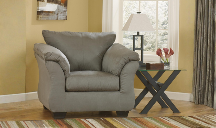 Modern Heritage Darcy Fabric Chair with Cushion Arm
