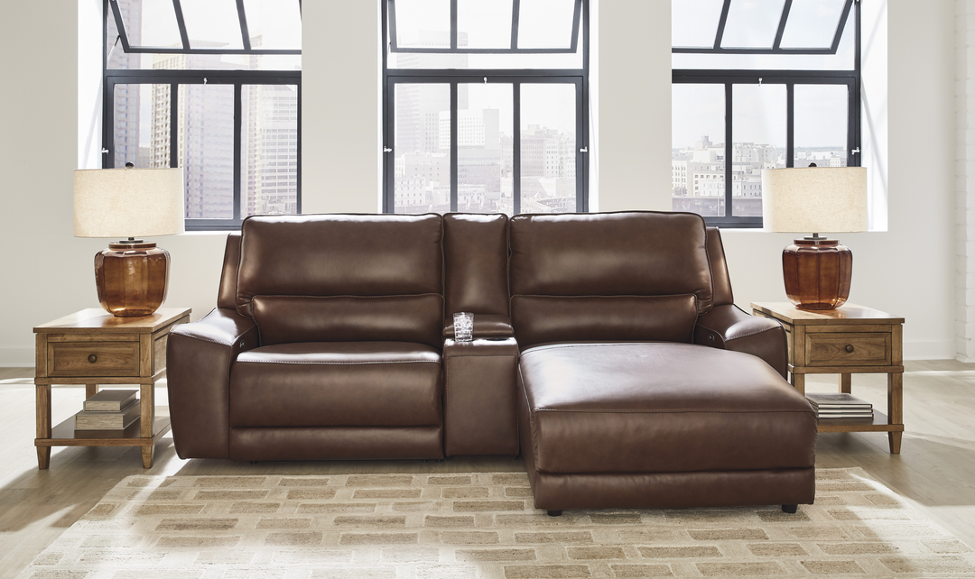Modern Heritage DeepWakes 3-Piece Power Reclining Sectional with Chaise - Jennifer Furniture