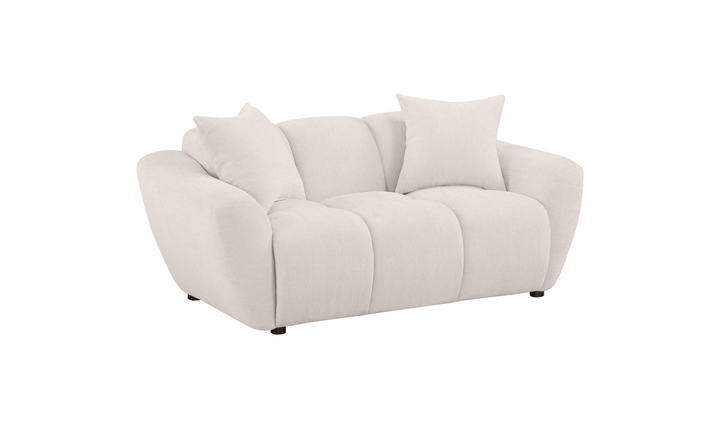 Modern Heritage Destino Chenille Fabric Splayed Arm Loveseat Sofa -Jennifer Furniture
