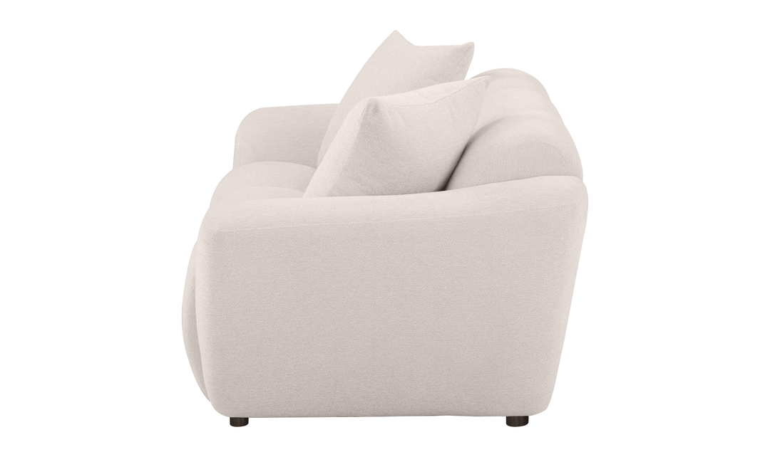 Modern Heritage Destino Chenille Fabric Splayed Arm Loveseat Sofa -Jennifer Furniture