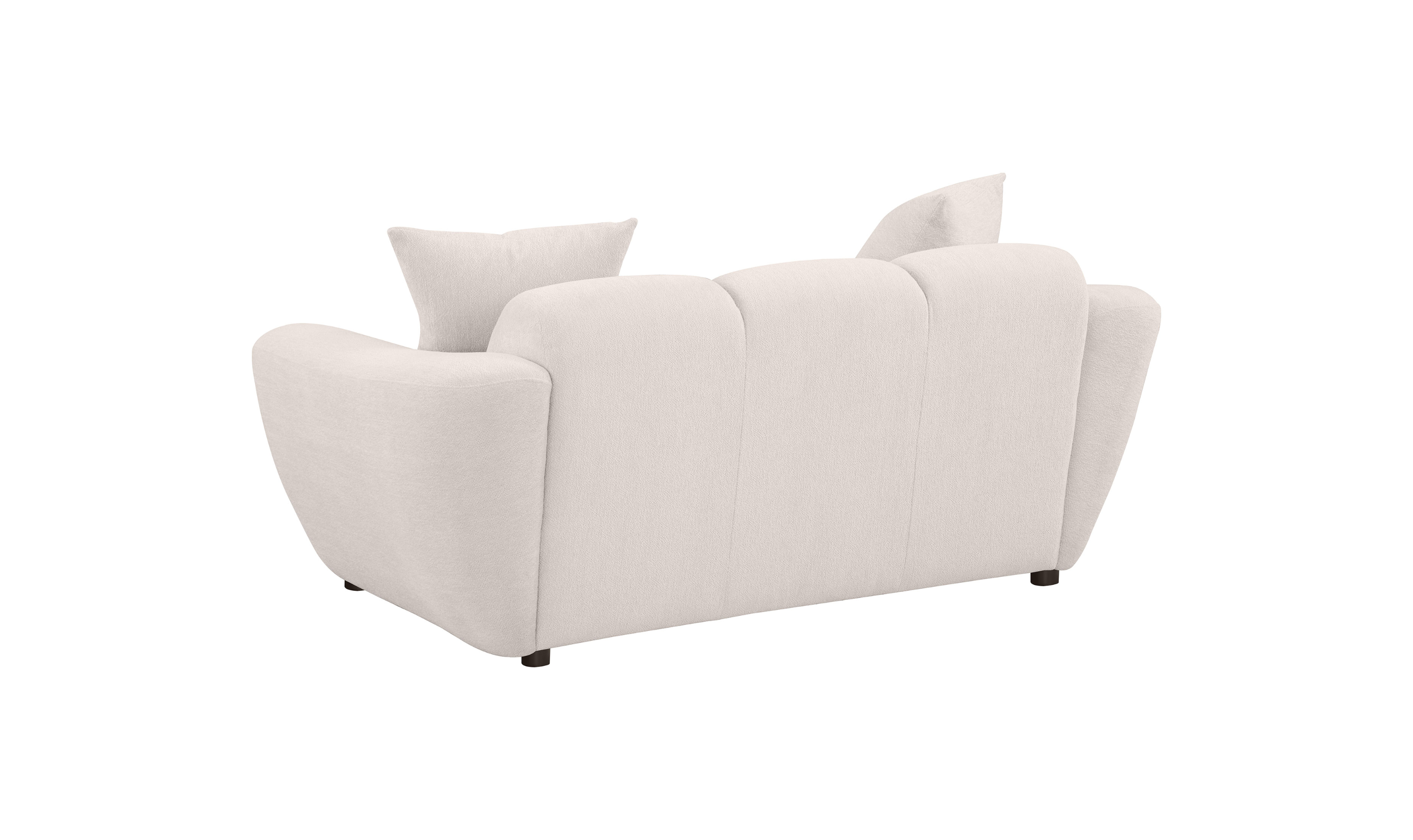Modern Heritage Destino Chenille Fabric Splayed Arm Loveseat Sofa -Jennifer Furniture