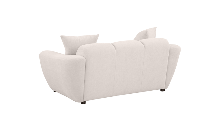 Modern Heritage Destino Chenille Fabric Splayed Arm Loveseat Sofa -Jennifer Furniture