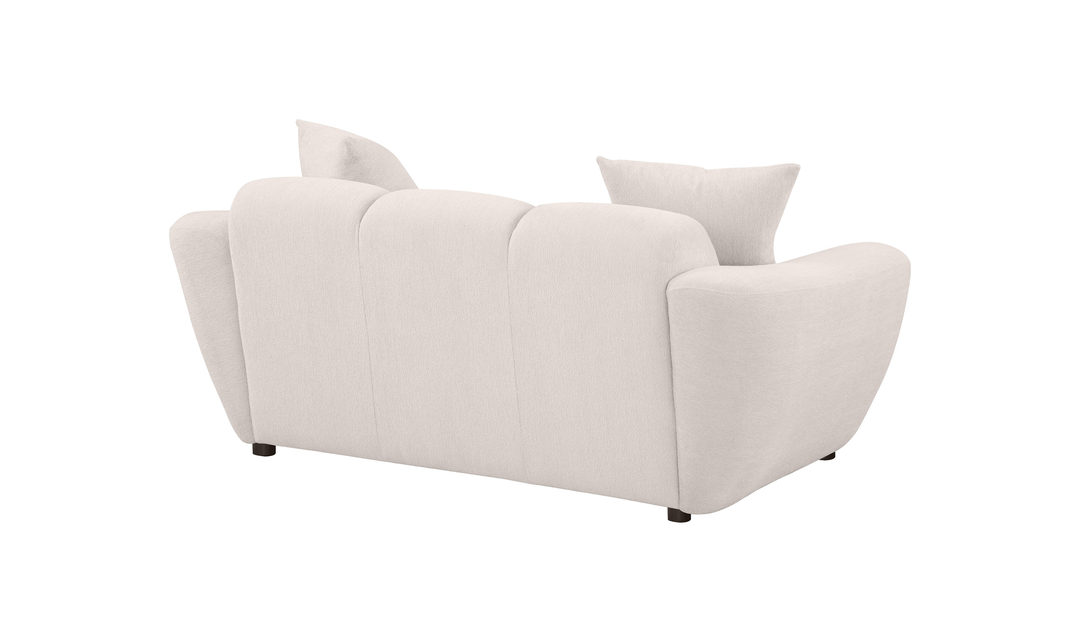 Modern Heritage Destino Chenille Fabric Splayed Arm Loveseat Sofa -Jennifer Furniture