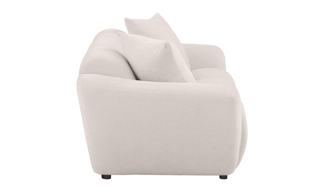 Modern Heritage Destino Chenille Fabric Splayed Arm Loveseat Sofa -Jennifer Furniture