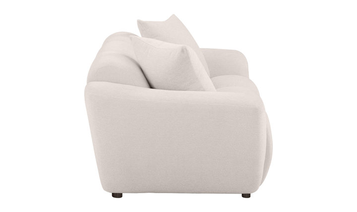 Modern Heritage Destino Chenille Fabric Splayed Arm Loveseat Sofa -Jennifer Furniture