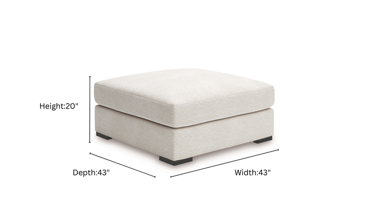 Modern Heritage Donelson Creek Oversized Accent Ottoman-Jennifer Furniture