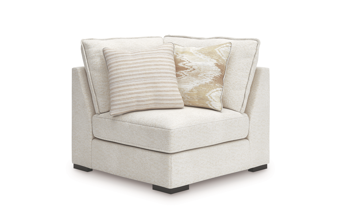Modern Heritage Donelson Creek  Vanilla Fabric Sectional Sofa-jennifer Furniture