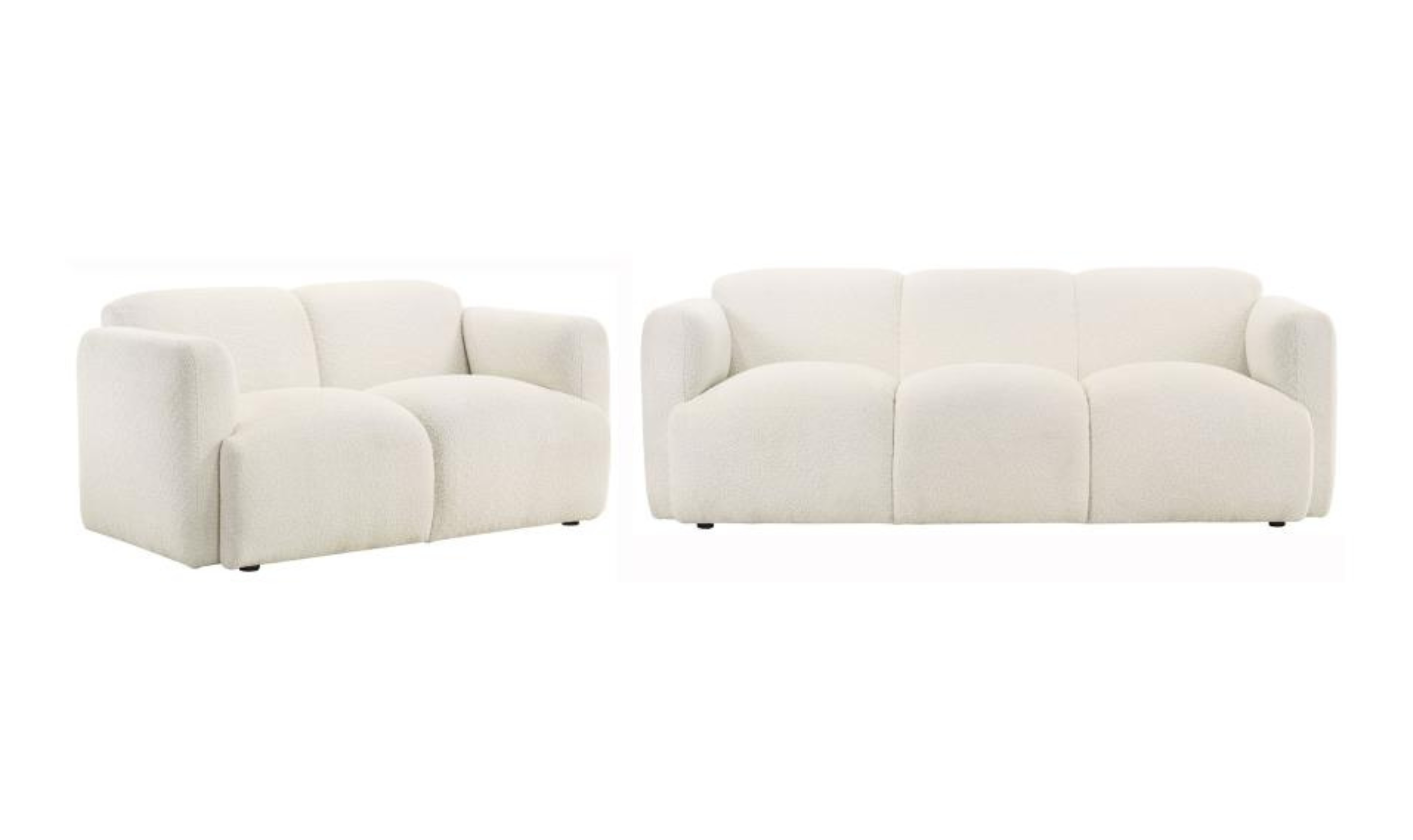 Modern Heritage Dorset 2‑Piece Fabric Round Track Arm Sofa Set-jennifer