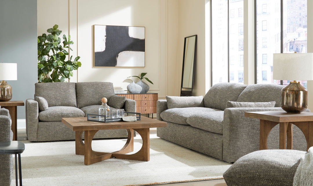 Modern Heritage Dramatic Granite Fabric Living Room set-Jennifer furniture