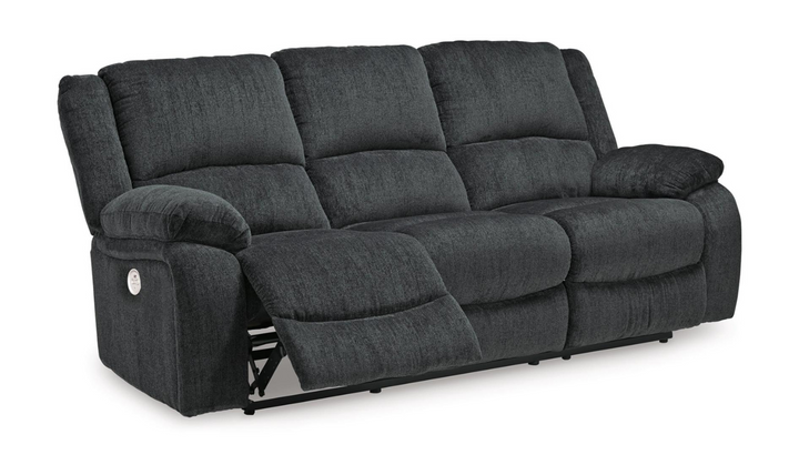Modern Heritage Draycoll Fabric Power Reclining Set in Slate Gray