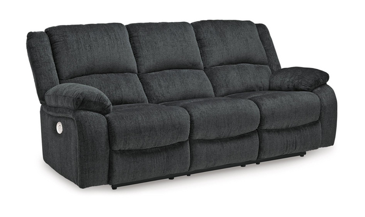 Modern Heritage Draycoll Fabric Power Reclining Set in Slate Gray
