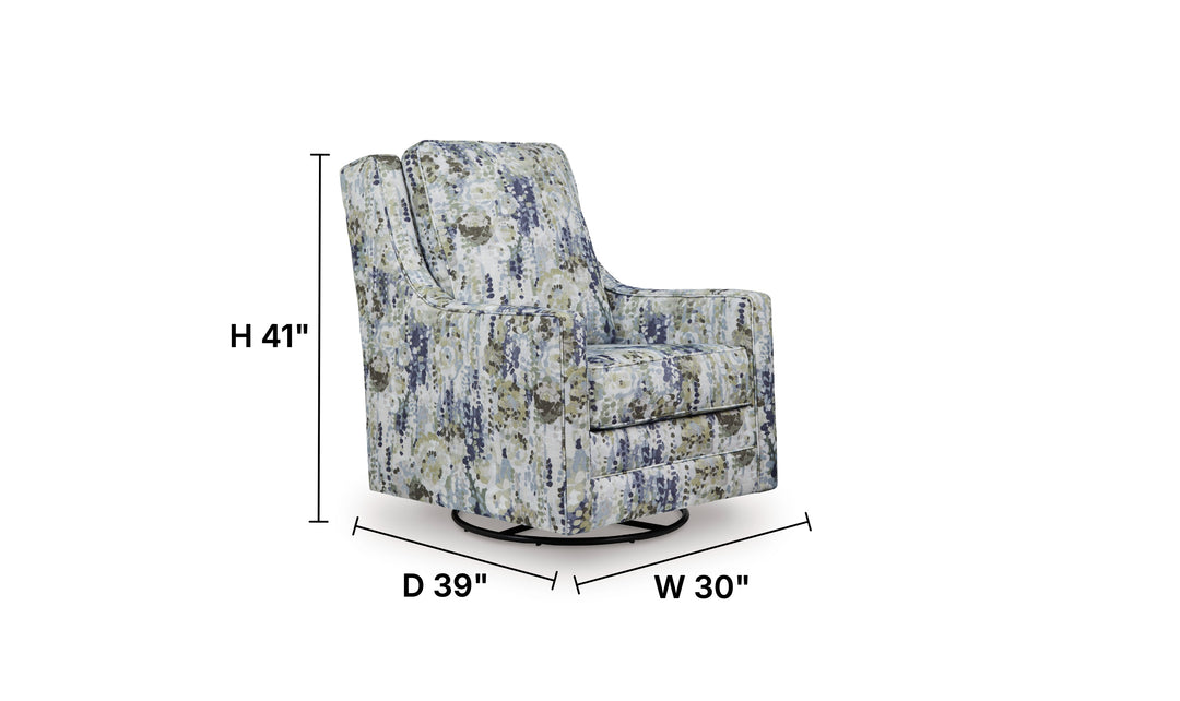 Modern Heritage Dustinford Swivel Glider Accent Chair-Jennifer Furniture