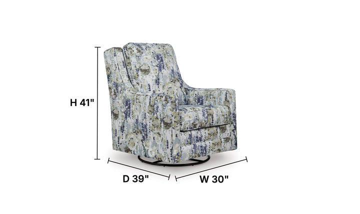 Modern Heritage Dustinford Swivel Glider Accent Chair-Jennifer Furniture