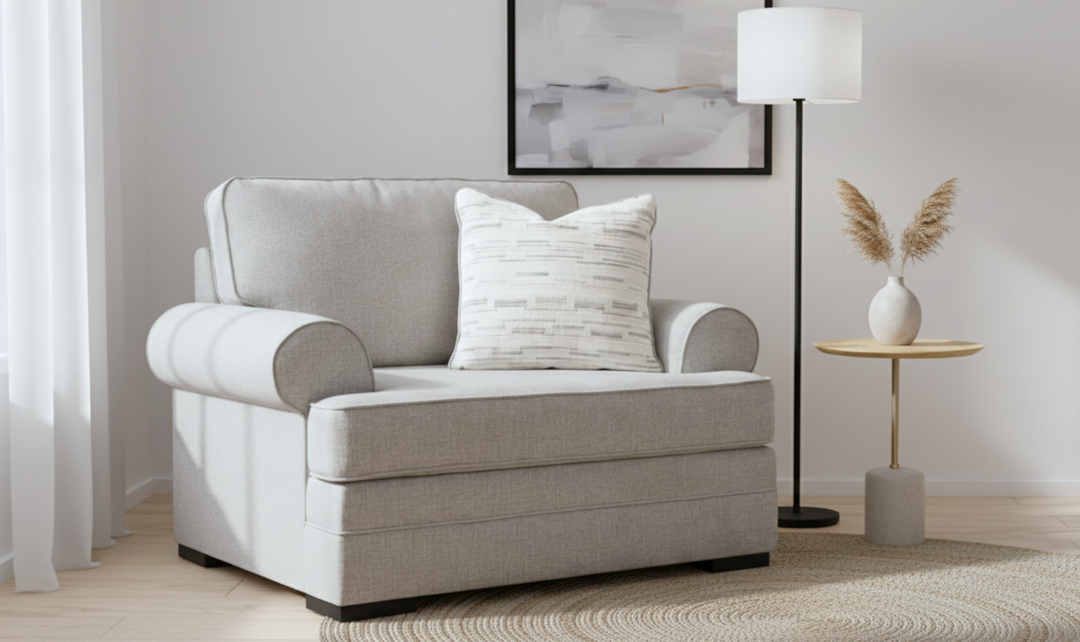 Modern Heritage Eastonbridge Fabric Chair and a Half In Rolled Arms-jennifer