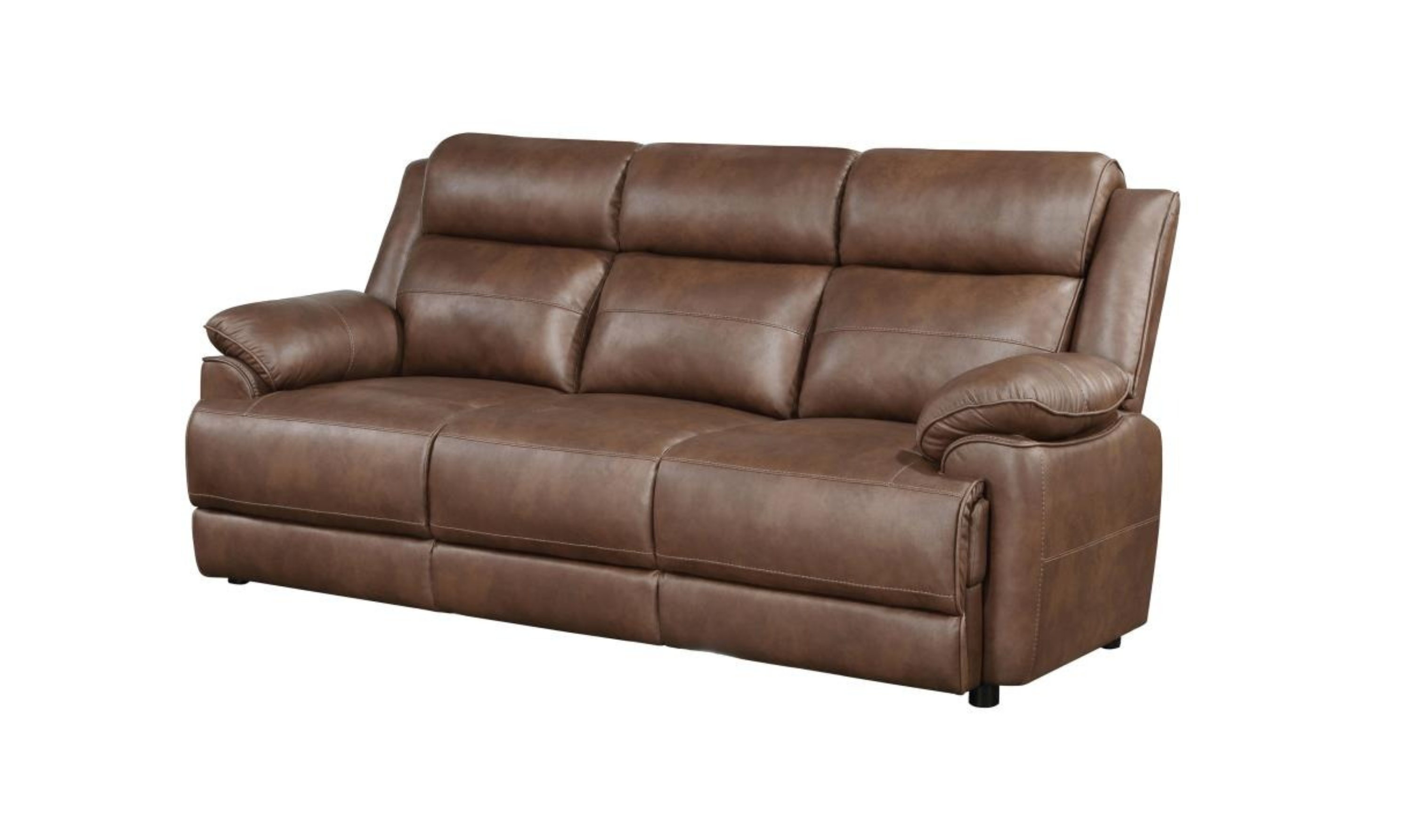 Modern Heritage Ellington Leather 2-piece Sofa Set with Padded Arms