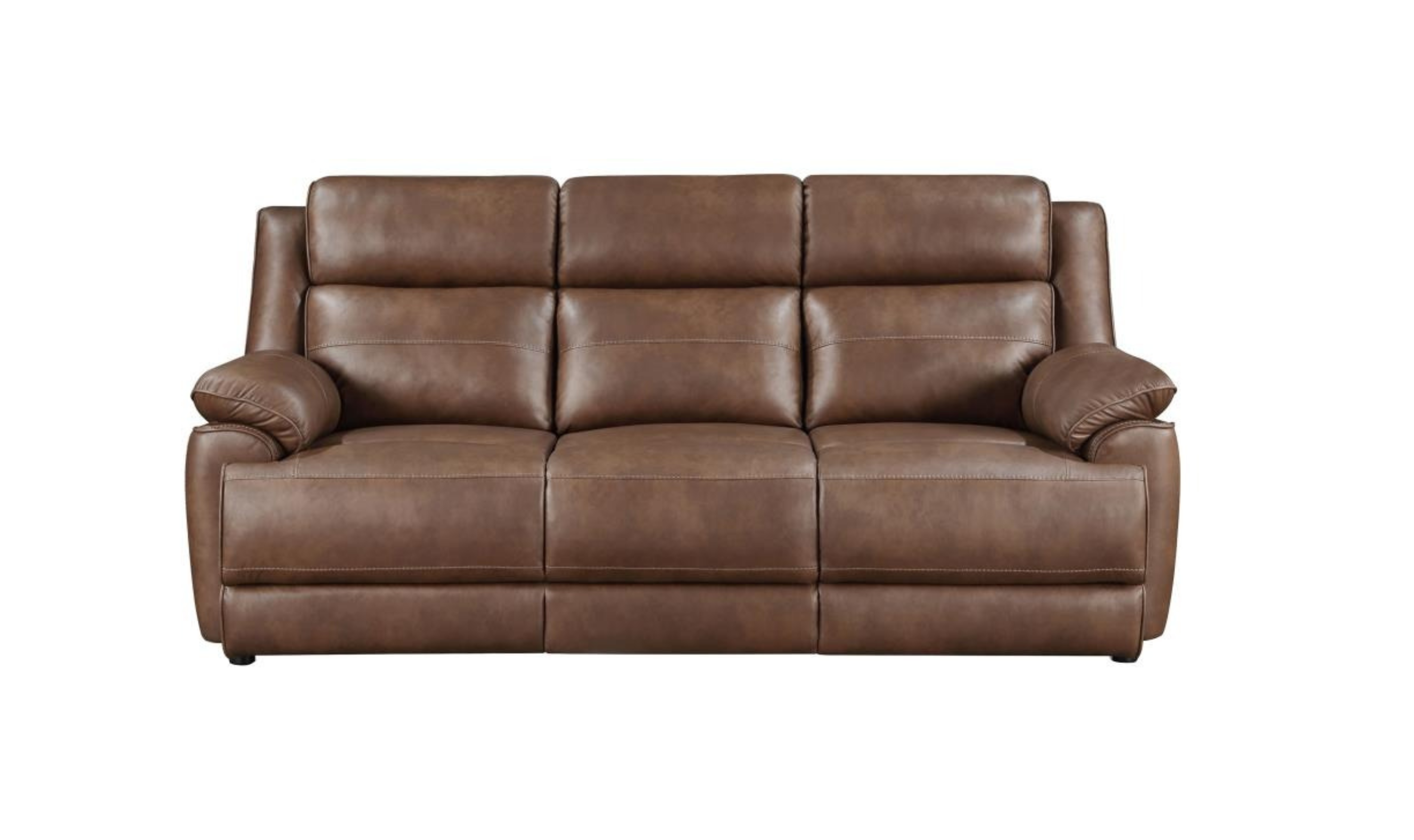 Modern Heritage Ellington Leather 2-piece Sofa Set with Padded Arms
