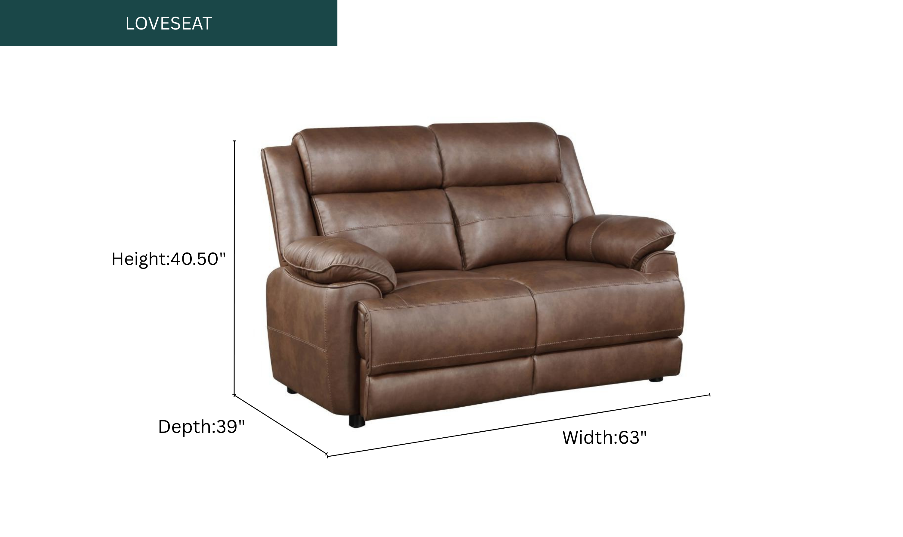 Modern Heritage Ellington Fabric 2-piece Sofa Set with Padded Arms-Jennifer Furniture
