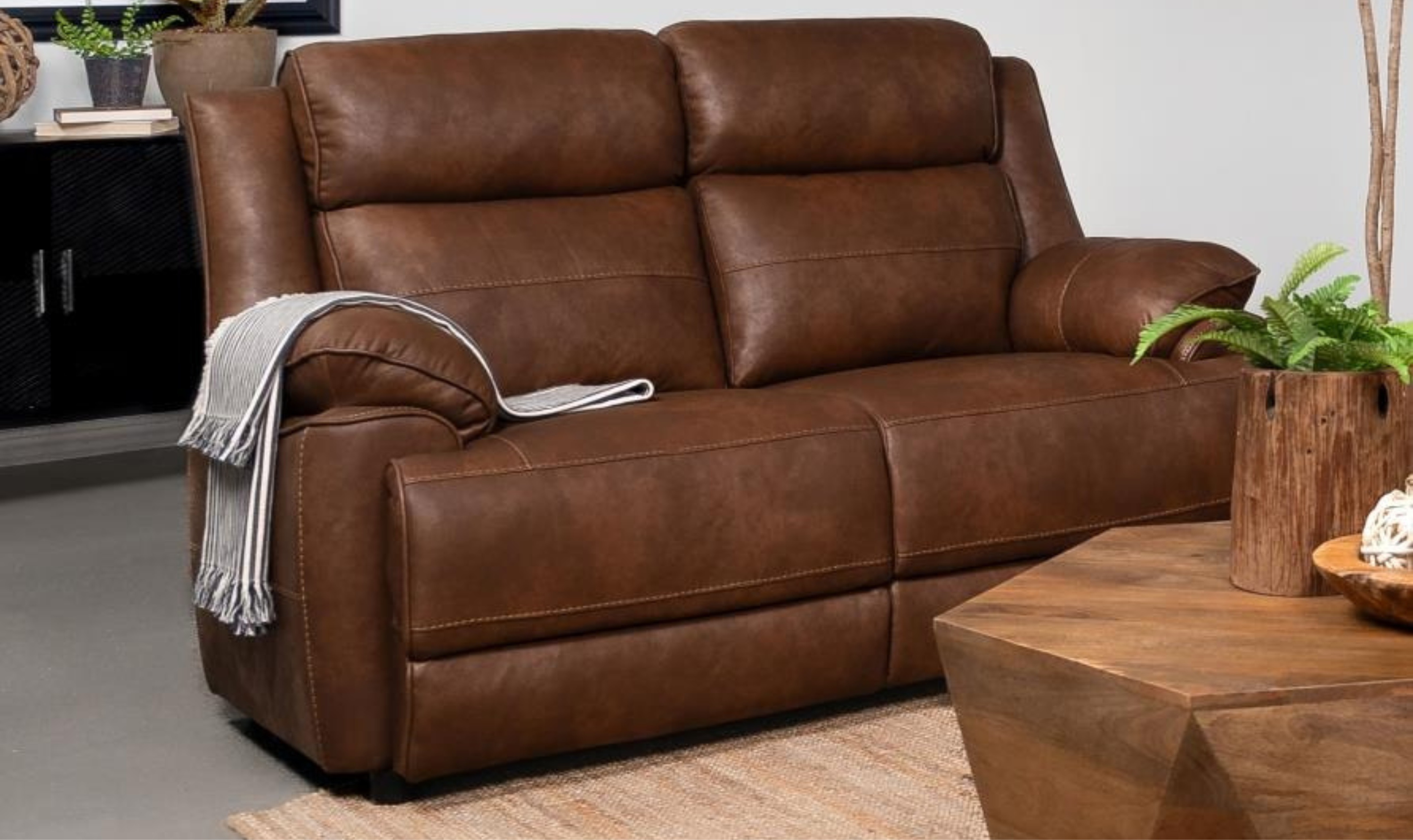 Modern Heritage Ellington Fabric 2-piece Sofa Set with Padded Arms-Jennifer Furniture