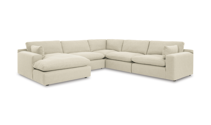 Modern Heritage Elyza 5-Piece Sectional Sofa With Left/Right Arm Facing Chaise-Jennifer Furniture