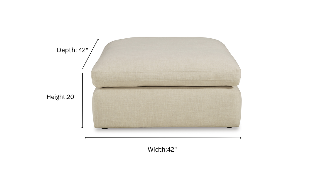 Modern Heritage Elyza Oversized Accent Ottoman-Jennifer Furniture
