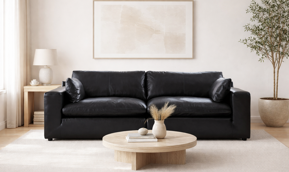 Modern Heritage Emilia 2-Piece Leather Sectional Loveseat - Jennifer Furniture