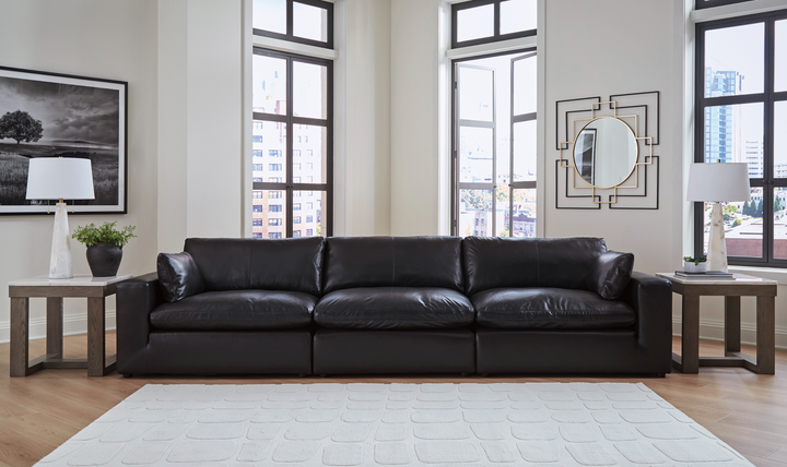 Modern Heritage Emilia 3-Piece Leather Sofa- Jennifer Furniture