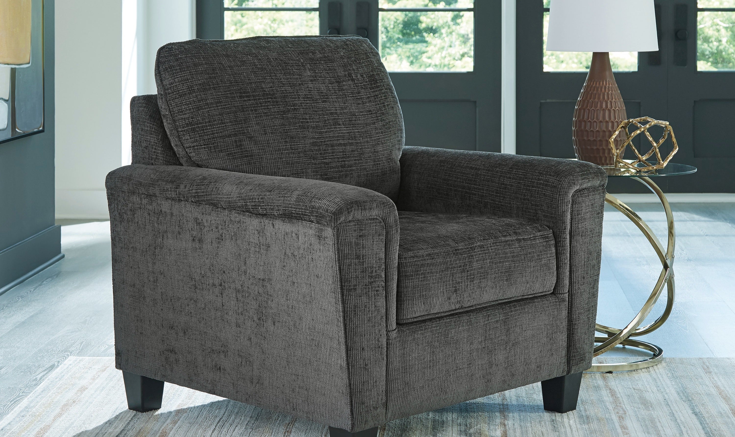 Modern Heritage Erinslane Fabric Chair with Attached Back and Seats-Jennifer Furniture