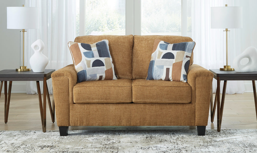 Modern Heritage Erinslane Fabric Loveseat With Tapered Legs-Jennifer Furniture