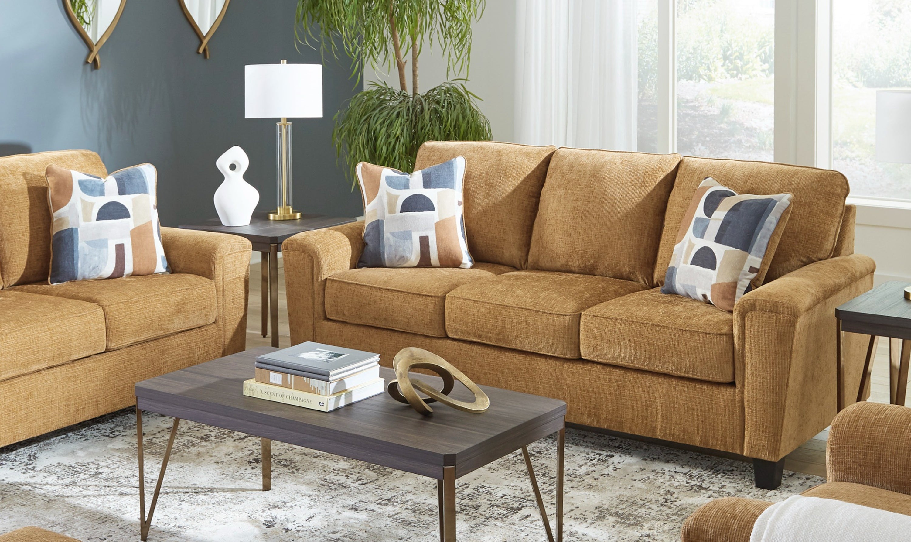 Modern Heritage Erinslane Living Room Set (Sofa + Loveseat + Chair)-Jennifer Furniture