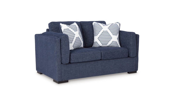Modern Heritage Evansley Fabric Loveseat With Reversible Cushions