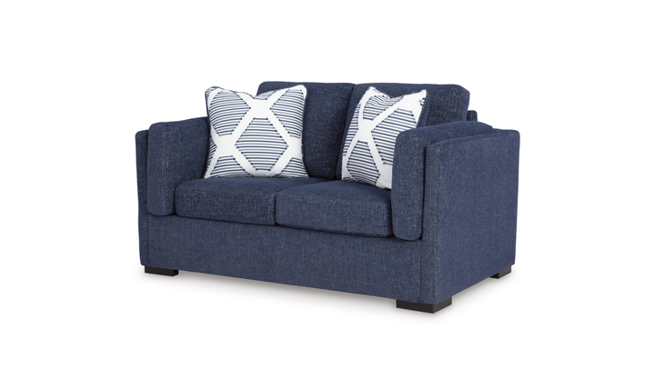 Modern Heritage Evansley Fabric Loveseat With Reversible Cushions