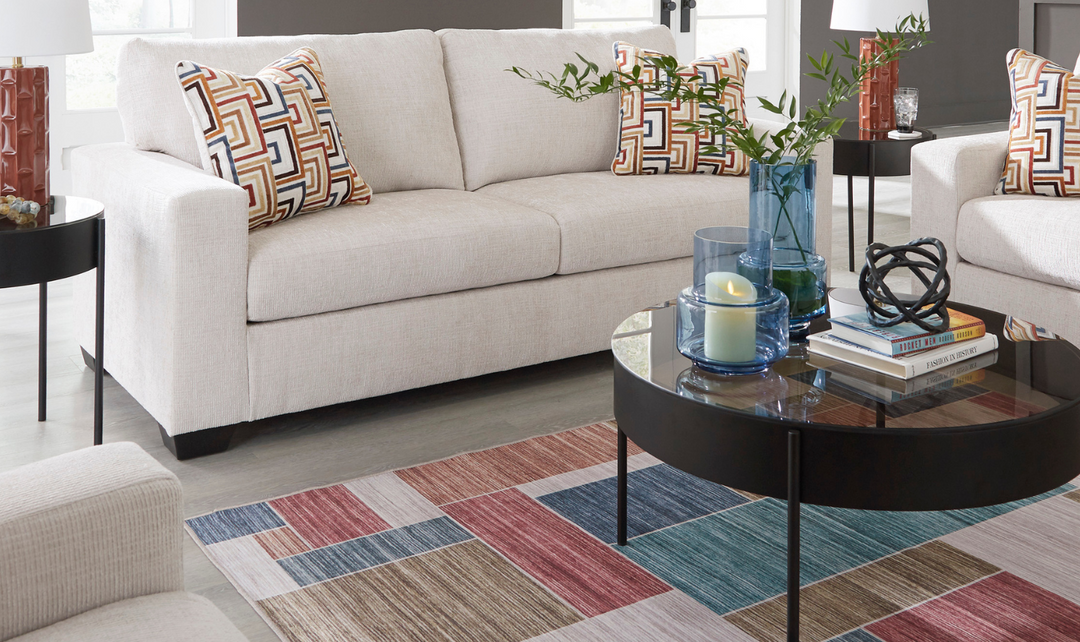 Modern Heritage Fabric Aviemore Sofa With Pillow Cushions