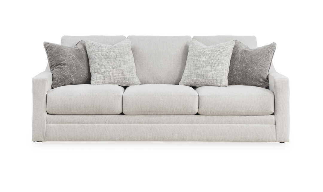 Modern Heritage Fabric Maitelynn Sofa In Chalk-Jennifer Furniture