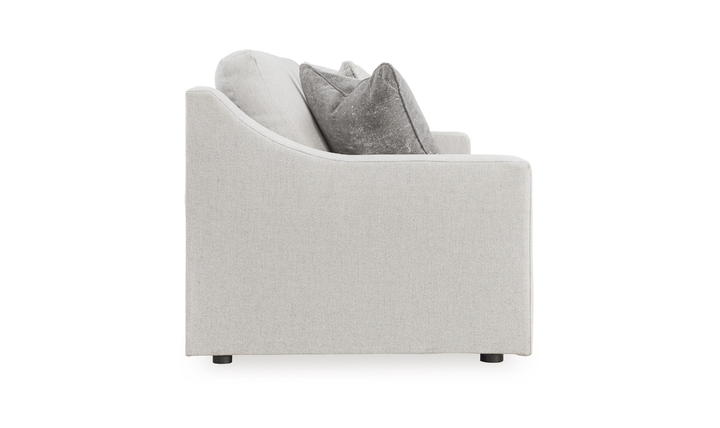 Modern Heritage Fabric Maitelynn Sofa In Chalk-Jennifer Furniture