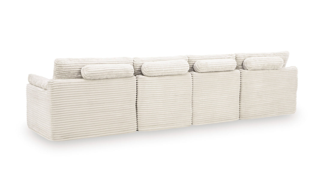 Modern Heritage Fannin 4-Piece Sectional with Ottoman-Jennifer Furniture
