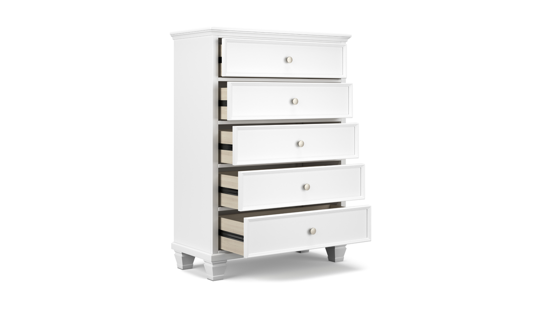 Modern Heritage Fortman Five Drawer Chest-Jennifer Furniture