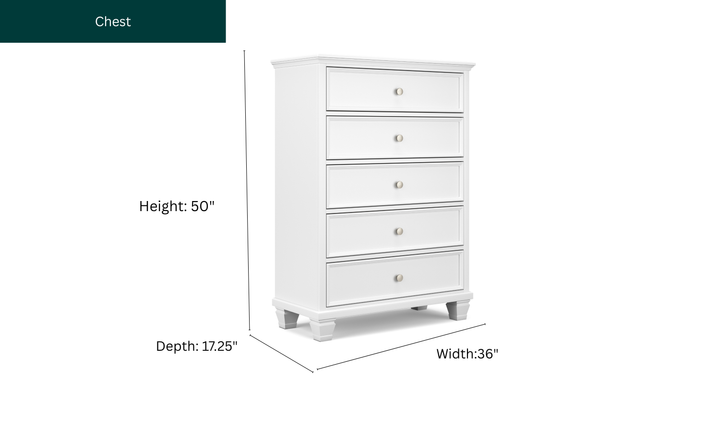 Modern Heritage Fortman Five Drawer Chest-Jennifer Furniture