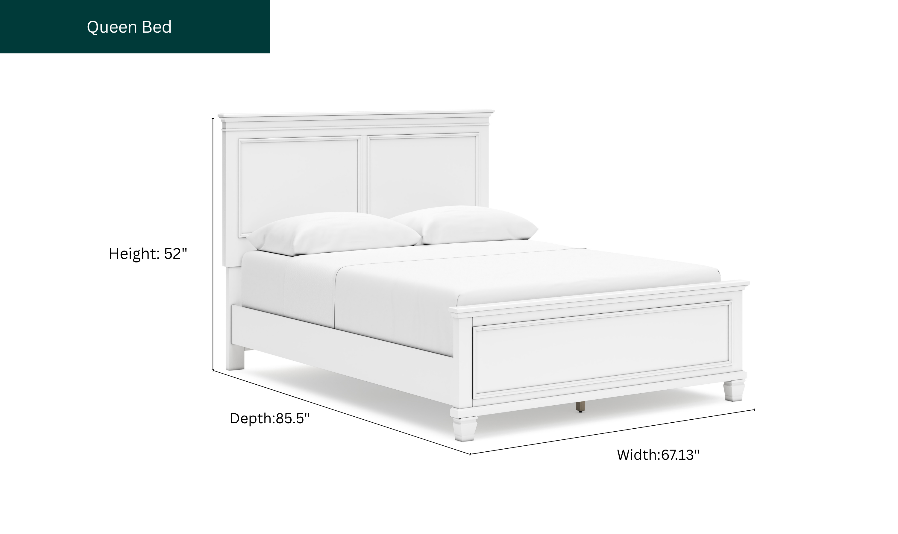 Modern Heritage Fortman Queen Panel Bed-Jennifer Furniture